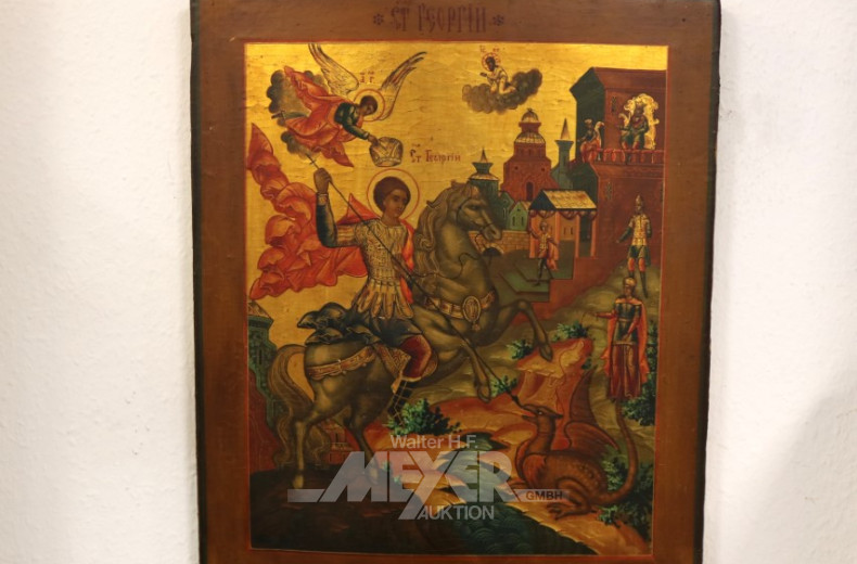 Ikone ''Heiliger Georg als Drachentöter''