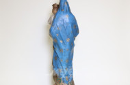 Skulptur ''Madonna mit Kind, die die