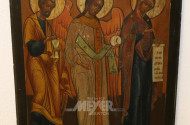 gr. Ikone ''Drei Heilige'', Ende 19. Jh.