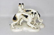 Porzellanfigur ''Winhunde'',
