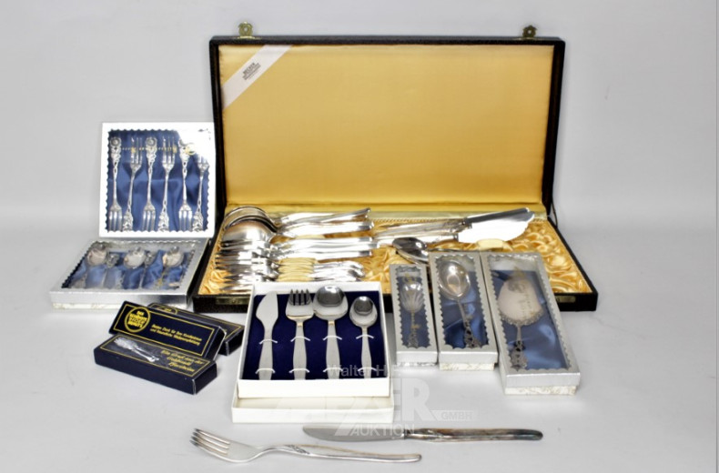 Posten versch. Besteckteile, u.a. WMF