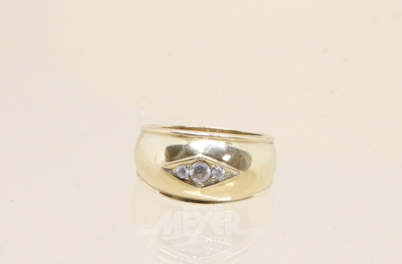 Damenring, 585er GG, Ringgröße: 58,