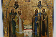 Ikone ''Sechs Heilige'', Russland,