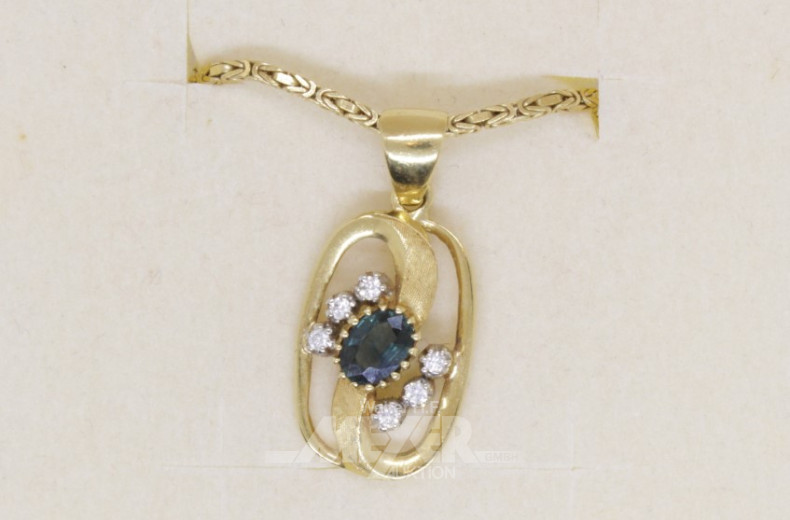 Schmuckgarnitur, 750er GG,