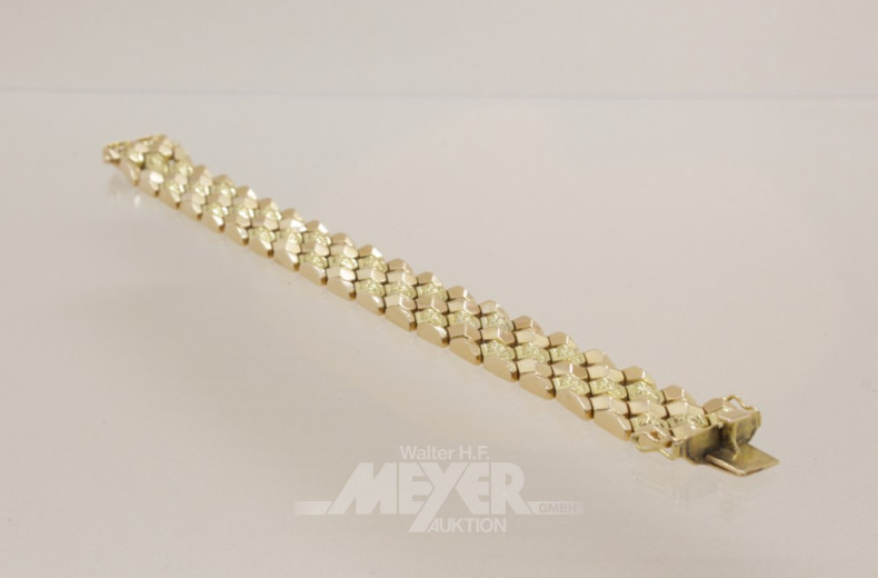 Armband, 750er GG, Länge: ca. 19,5 cm,