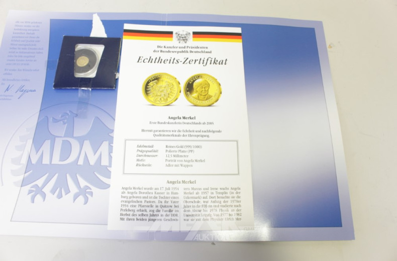 kl. Goldmedaille ''Angela Merkel''