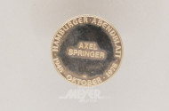 Medaille ''Axel Springer'', 900er GG,