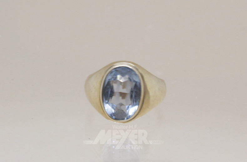 Damenring, 333er GG, besetzt mit