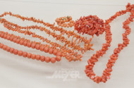 Konvolut Korallschmuck: