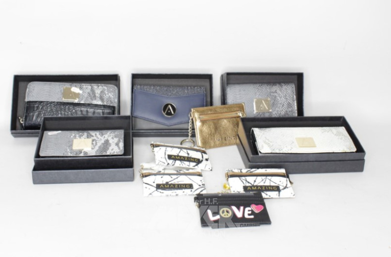 5 Portemonnaies sowie