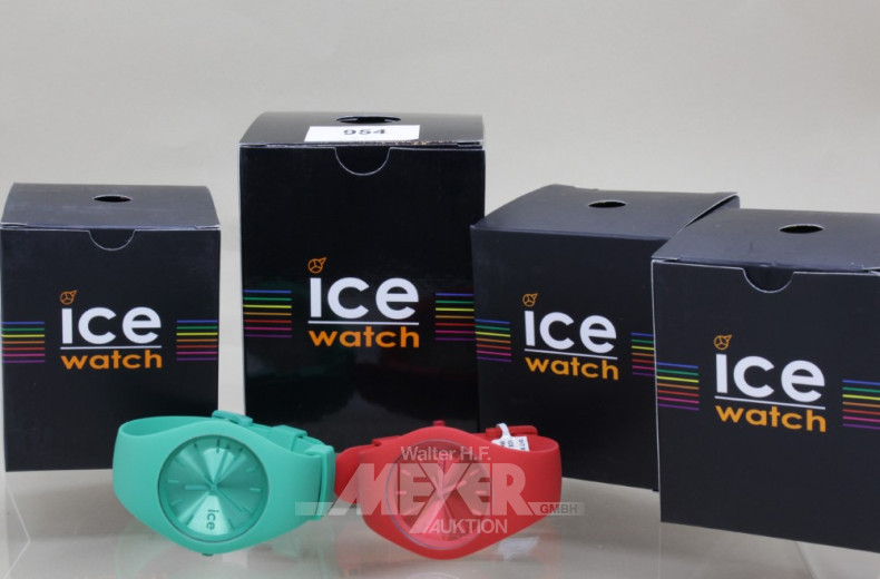 6 Armbanduhren SWATCH, ICE Watch,