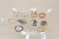 11 versch. Damenringe