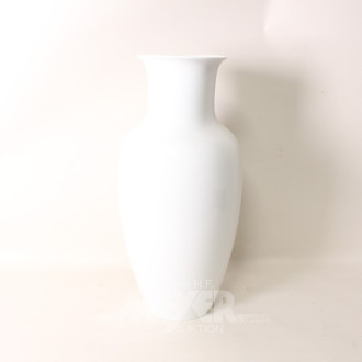 Bodenvase, weiß, ca. Höhe: 56 cm