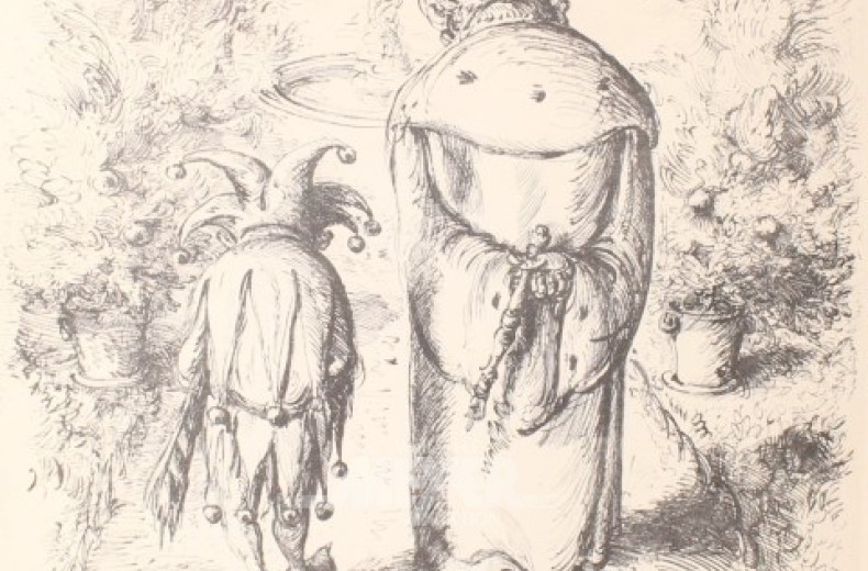 Lithographie ''Wie sagen wir's dem Volke''