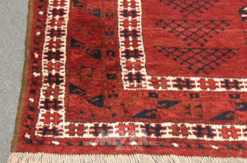 kl. Orientteppich, Afghan, rotgrundig