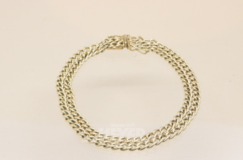 Panzerarmband, 333er GG, ca. 13 g,