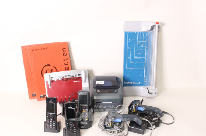 Posten Büro- und Einzelhandelsequipment: