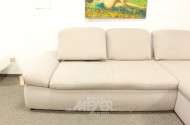 Couch-Eck-Garnitur, Stoff: beige,