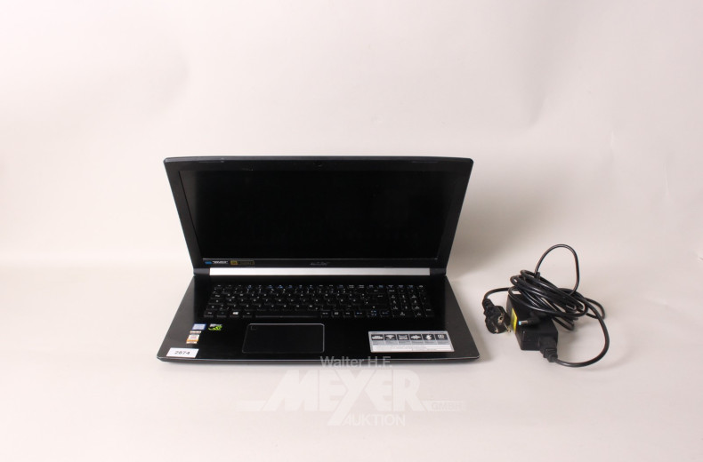 Laptop, ACER Aspire 7, A717-71G-55K6