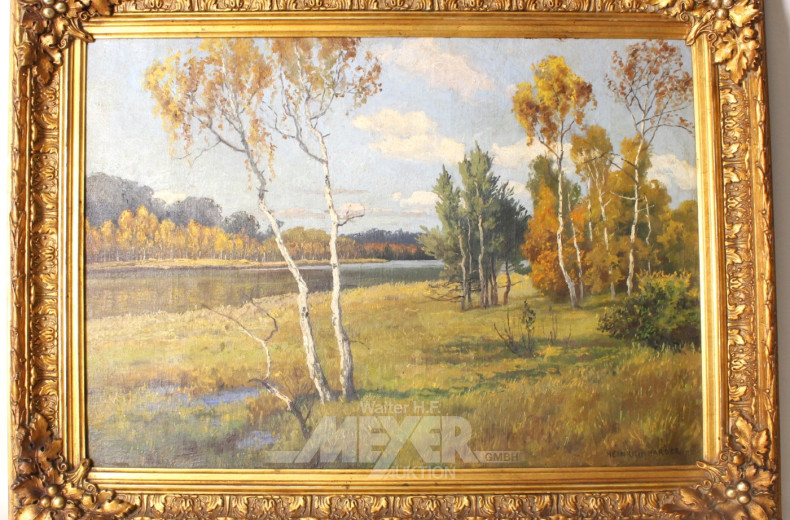 Gemälde ''Herbstbirken''