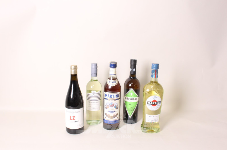Posten Alkoholika, u.a. Gin, Whiskey,