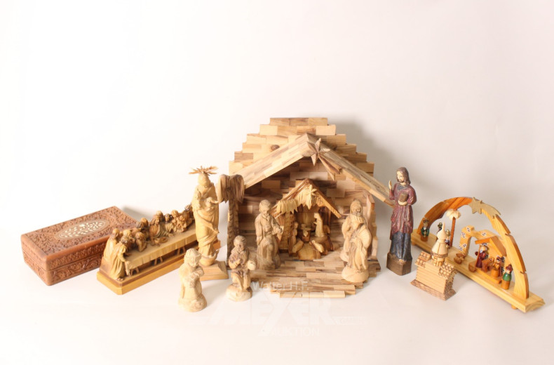 Konvolut Holz-Dekorationen: