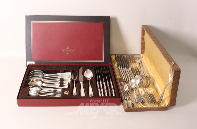 Besteck für 12 Personen, ca. 58 Teile,