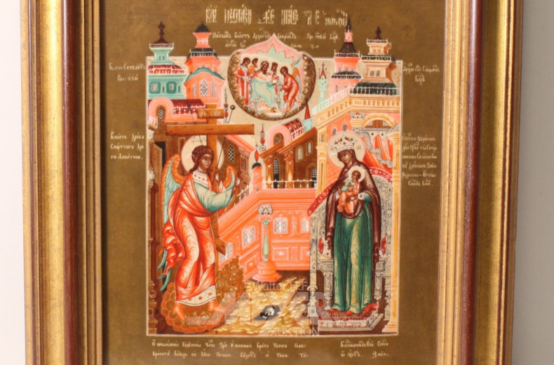 Ikone, Deutschland, 20. Jh., Porzellan