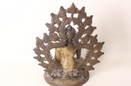 Bronze-Skulptur, ''sitzender Buddha''