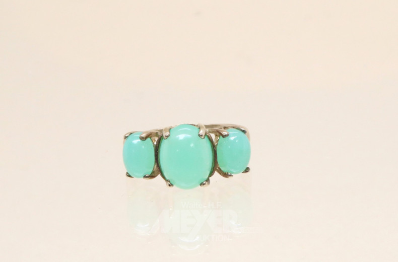 Damenring, 333er GG, besetzt mit