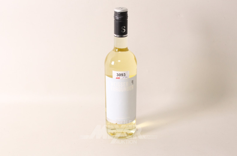 13 Flaschen Weißwein WEIßER BURGUNGER,