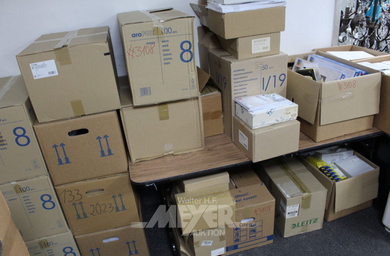 umfangr. Posten Büromaterial: