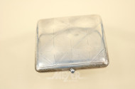 Zigarettenetui, Art Deco, Silber mit