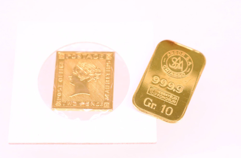 kl. Goldbarren 999er Feingold,