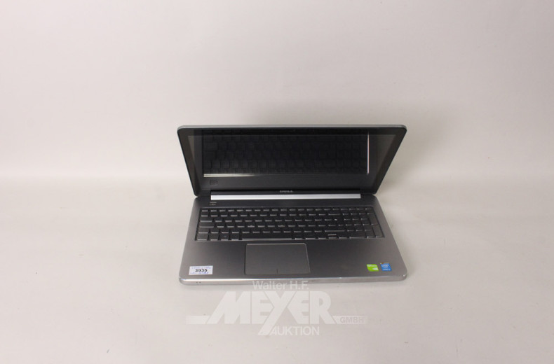 Laptop DELL P36F001 mit Ladegerät u.