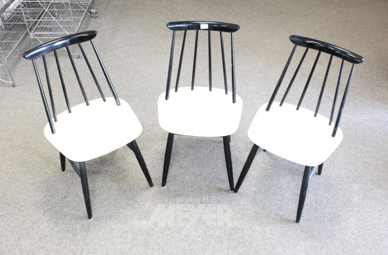 3 Vintage Fanett Stühle, 60er Jahre Stil,