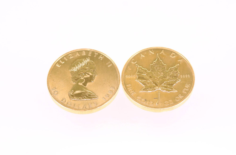 2 Goldmünzen, 50 Dollar,