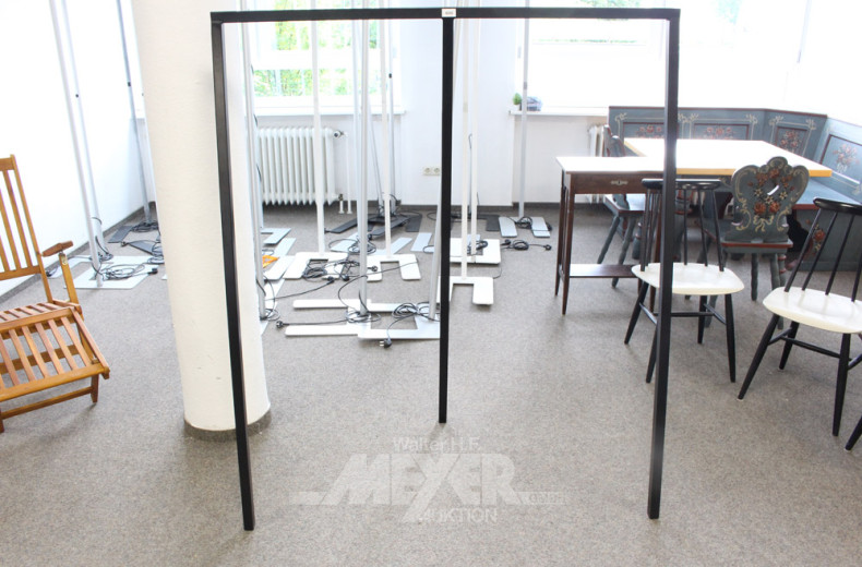 Standgarderobe, Metall, schwarz,