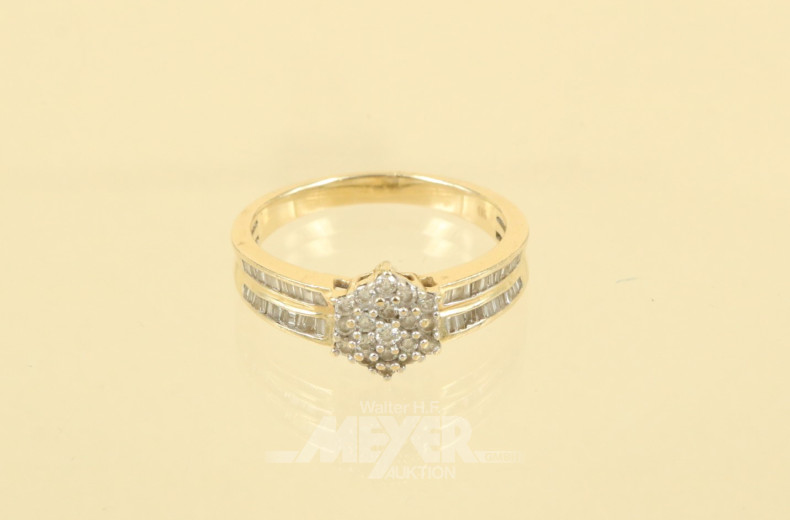 Damenring, 585er GG,