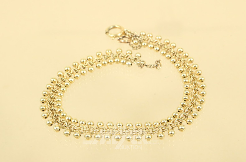 Armband, 585er GG, ca. 10 g